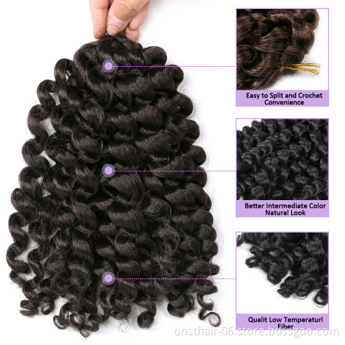 Wholesale 8 Inch Jamaican Bounce Jumpy Wand Curl Crochet Braid Hair Twist Braids African In Synthetic Braiding Hair Extensions